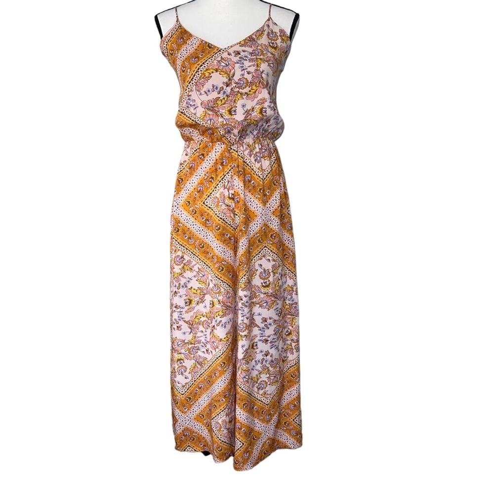 Jaase Handcrafted Hippie Country Cami Strap Summer Jumpsuit